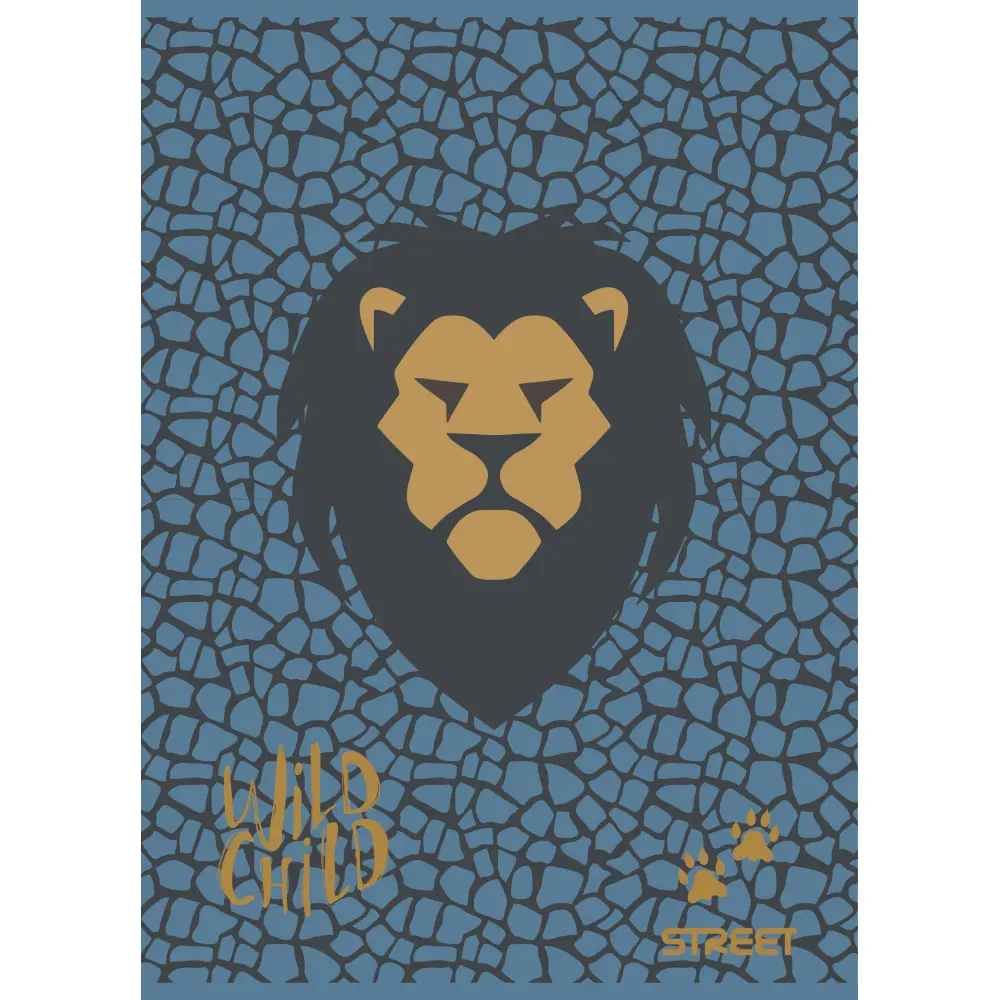 Zvezek Street Lion A4 črte z robom