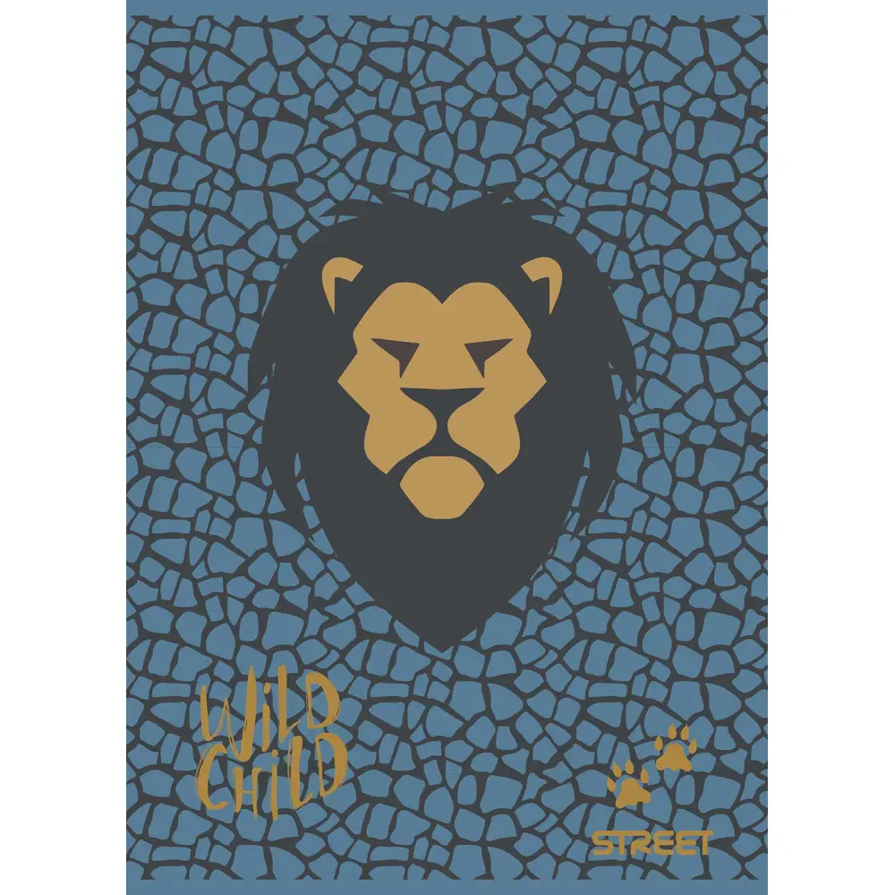 Zvezek Street Lion A4 brezčrtni