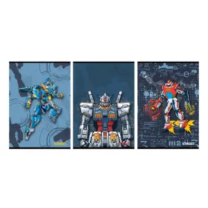 Zvezek Street Robots A4 črte z robom