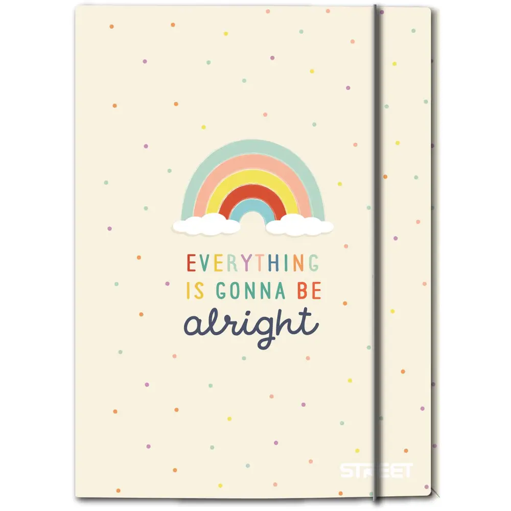 Mapa z elastiko A4, Street Rainbow