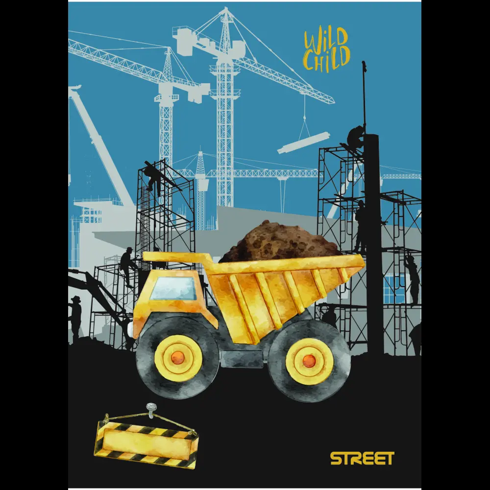 Beležka A6, Street Construction 40 listn