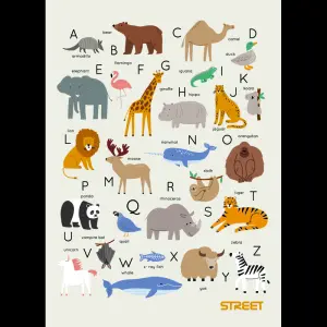 Beležka A6, Street Willd life 40 listna 