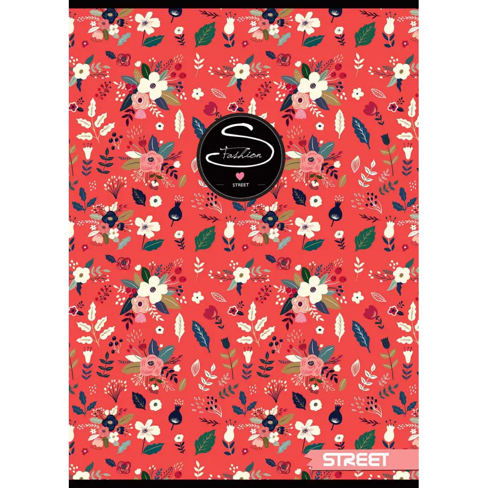 Zvezek Street Flowers A5 črte 