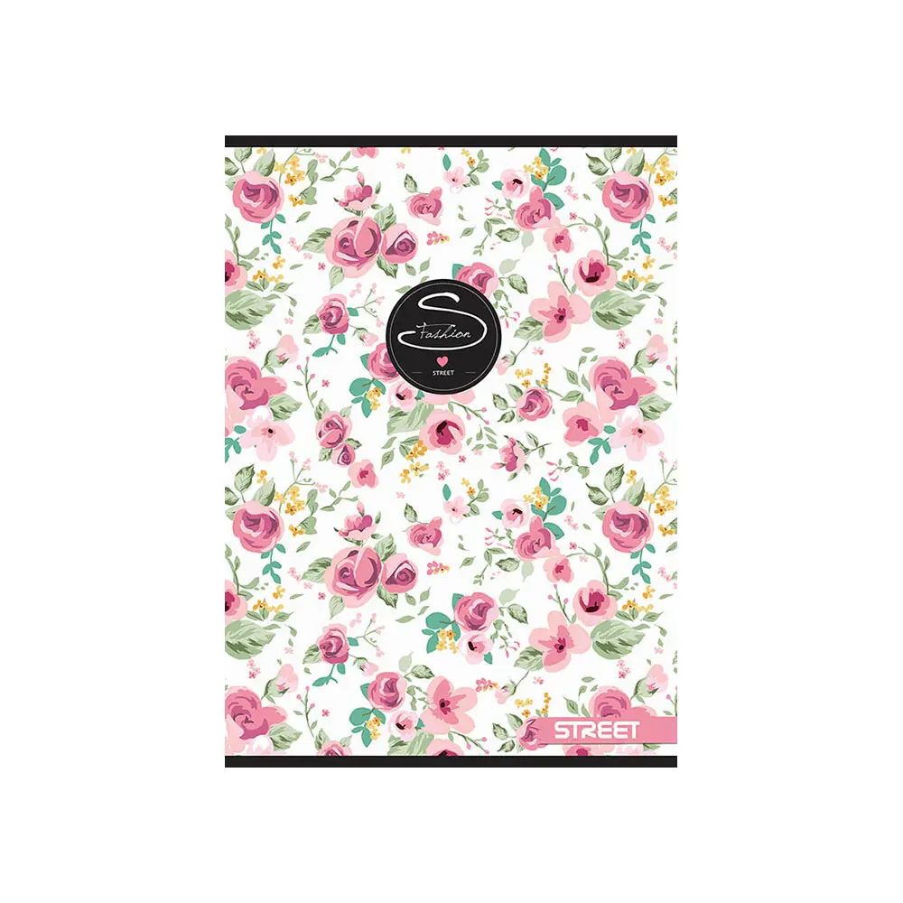 Zvezek Street Flowers A5 mali karo