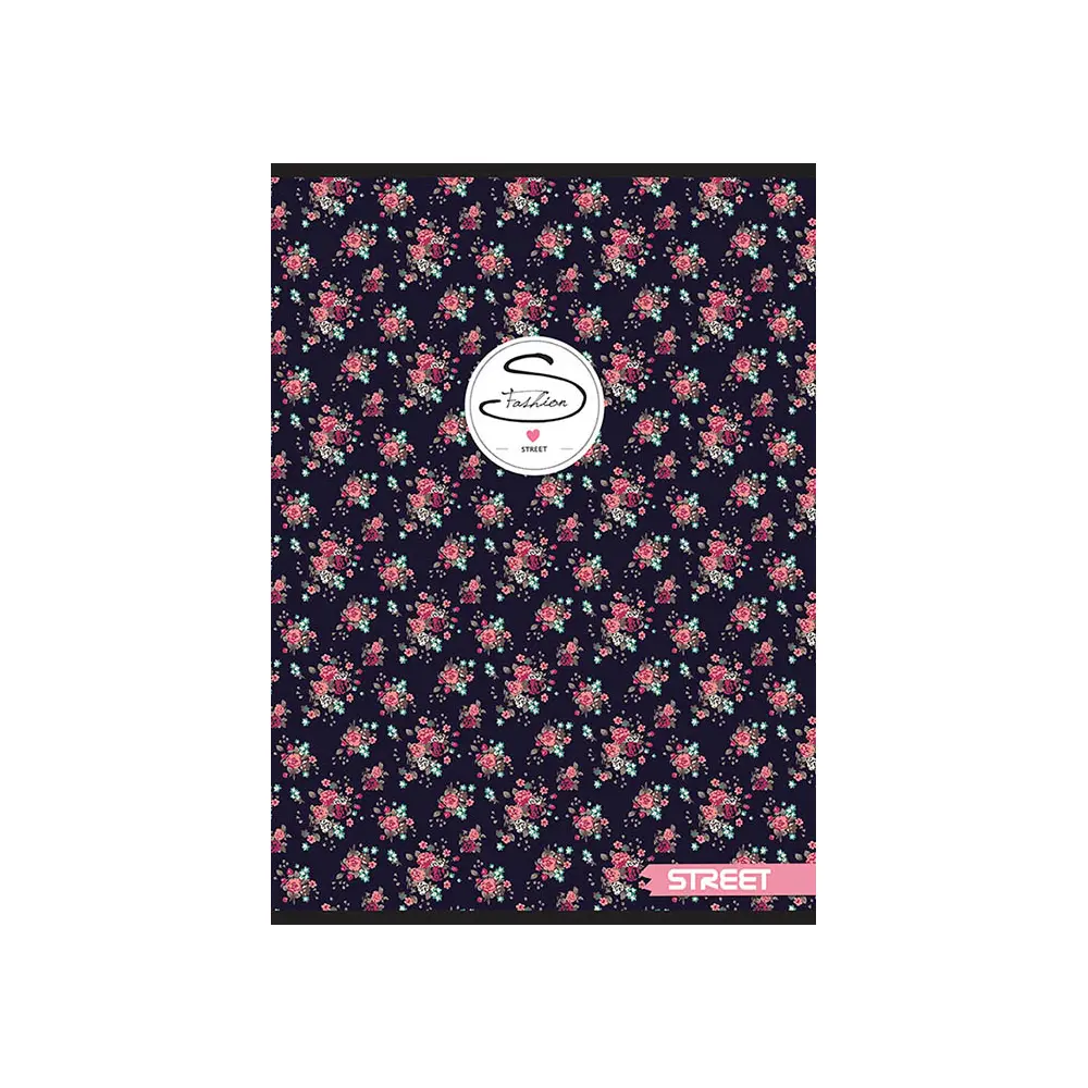 Zvezek Street Flowers A5 mali karo