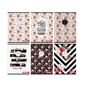 Zvezek Street Flowers A5 mali karo