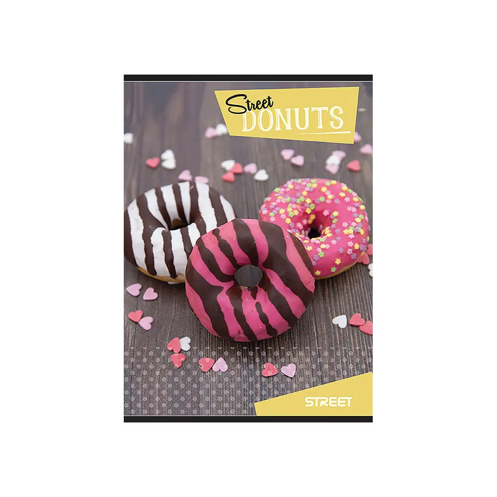 Zvezek Street Macarons A4 mali karo