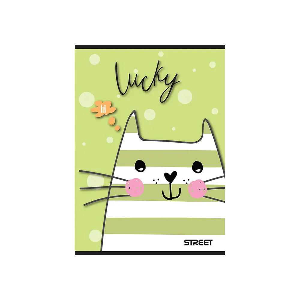 Zvezek Street My cat A4 mali karo