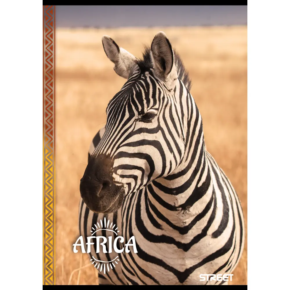 Zvezek Street Africa A4 črte z robom