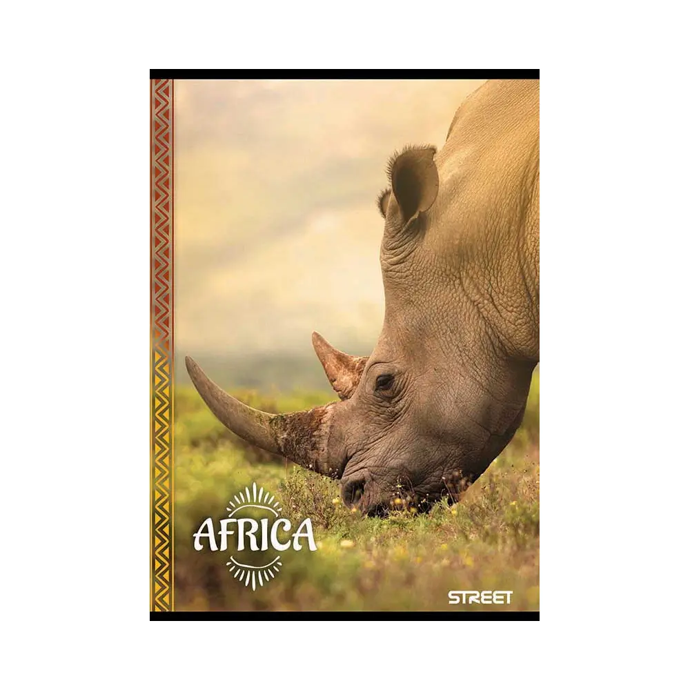 Zvezek Street Africa A4 brezčrtni