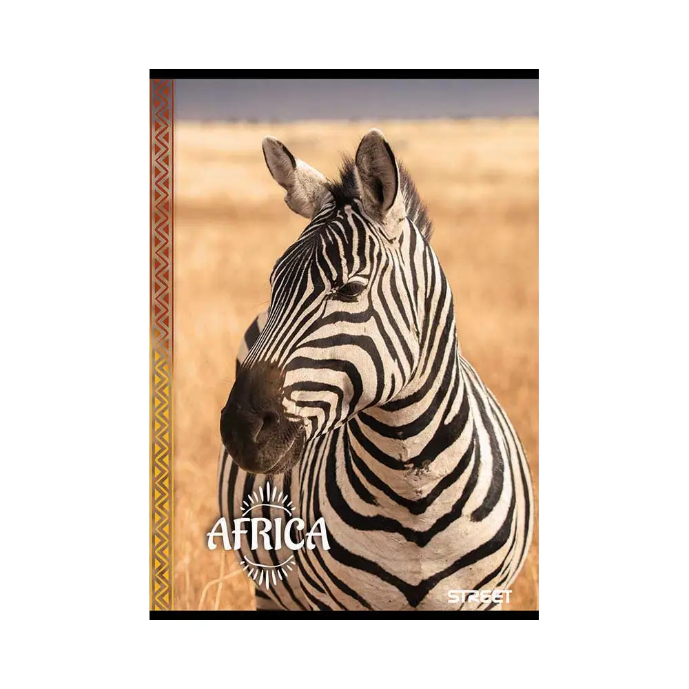 Zvezek Street Africa A4 brezčrtni