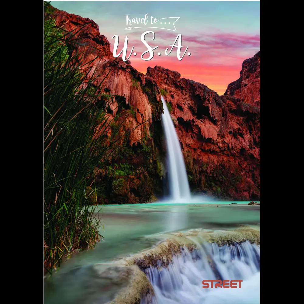 Zvezek Street Travel to A4 visoki karo