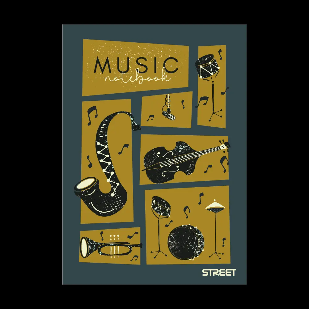 Notni zvezek A4 STREET (različni motivi)