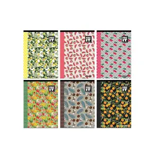 Zvezek Fruits A4 črte z robom 80 listni