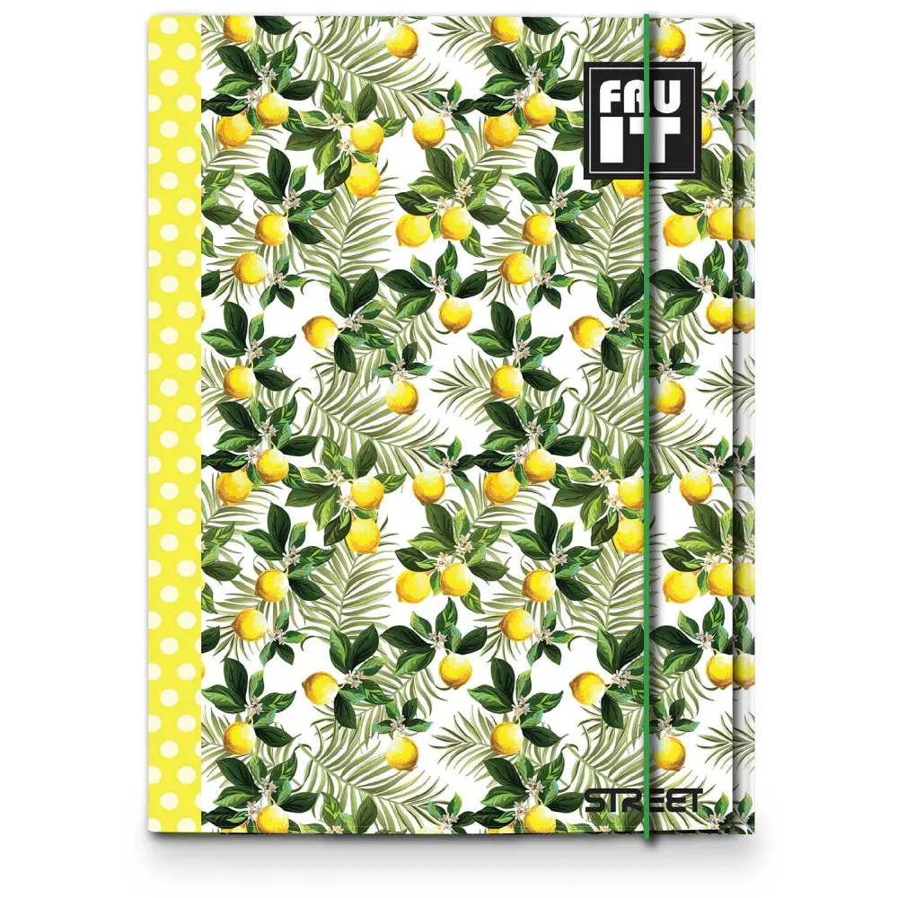 Mapa z elastiko A4, STREET FRUITS