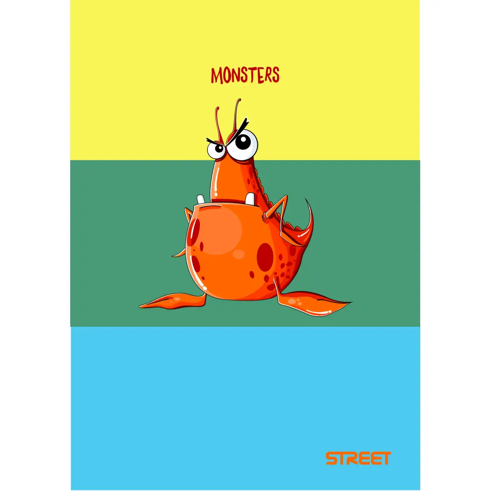 ZVEZEK STREET MONSTERS A5 BI 54L HQ.P.