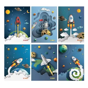 Zvezek Street Stars A4 1CM karo