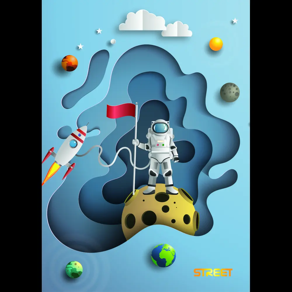 Zvezek Street Stars A5 črte z robom