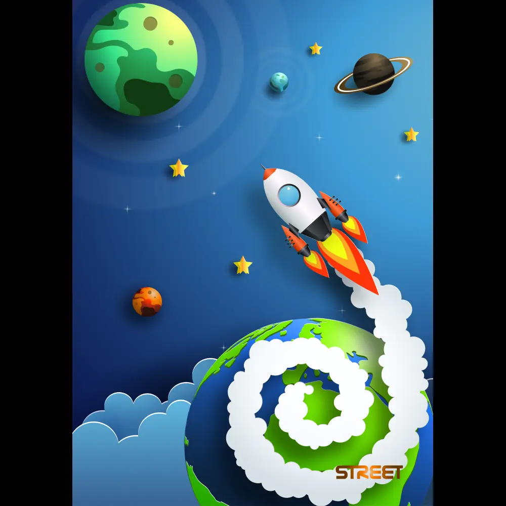 Zvezek Street Stars A5 črte z robom