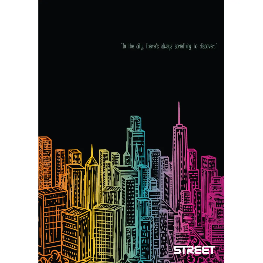 NOTEBOOK STREET MAXI A4 5M 50SH. Q.P.