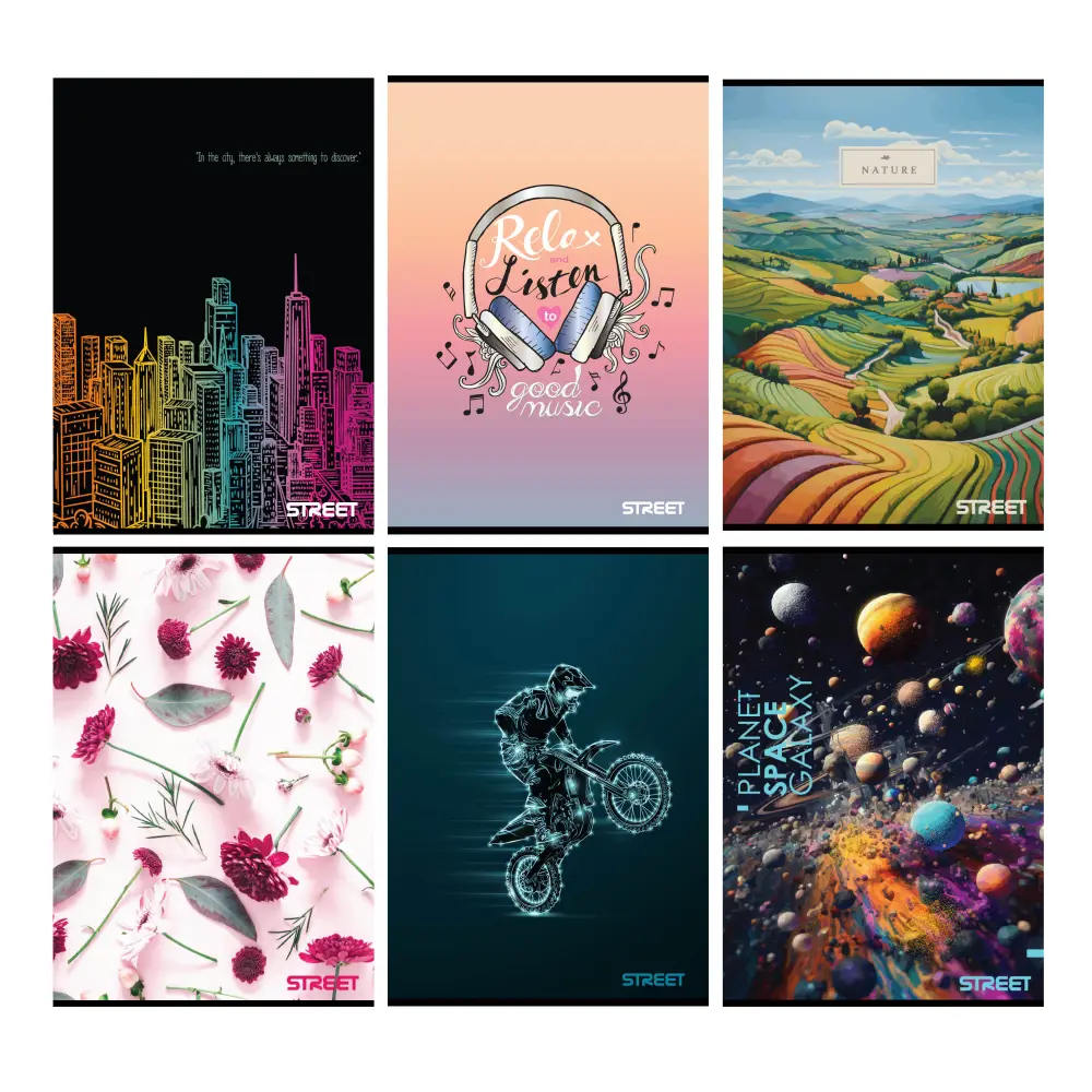 ZVEZEK STREET MAXI A5/OC 50L