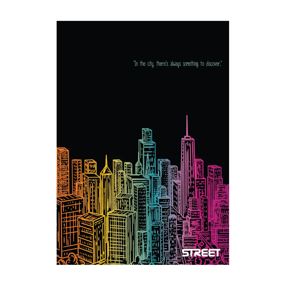 ZVEZEK STREET MAXI A5/OC 50L