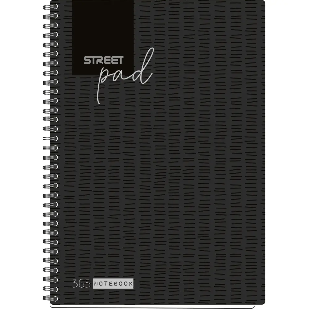 ZVEZEK ŠPIRALA S.PAD BLACK A4 1R 100L