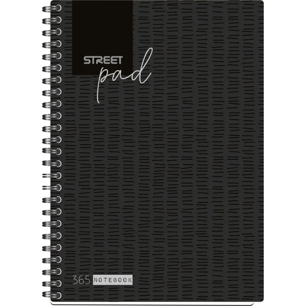 ZVEZEK ŠPIRALA S.PAD BLACK A5 1R 100L