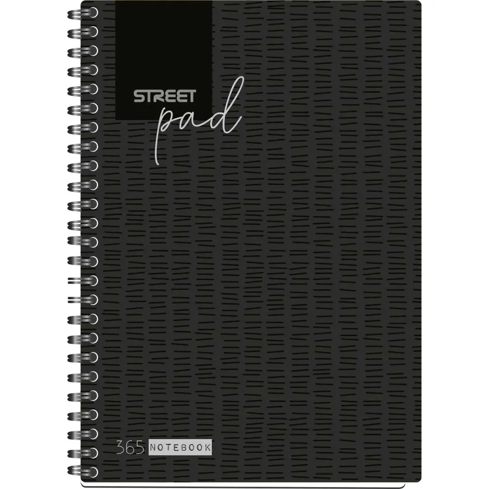 ZVEZEK ŠPIRALA S.PAD BLACK A5 5M 100L