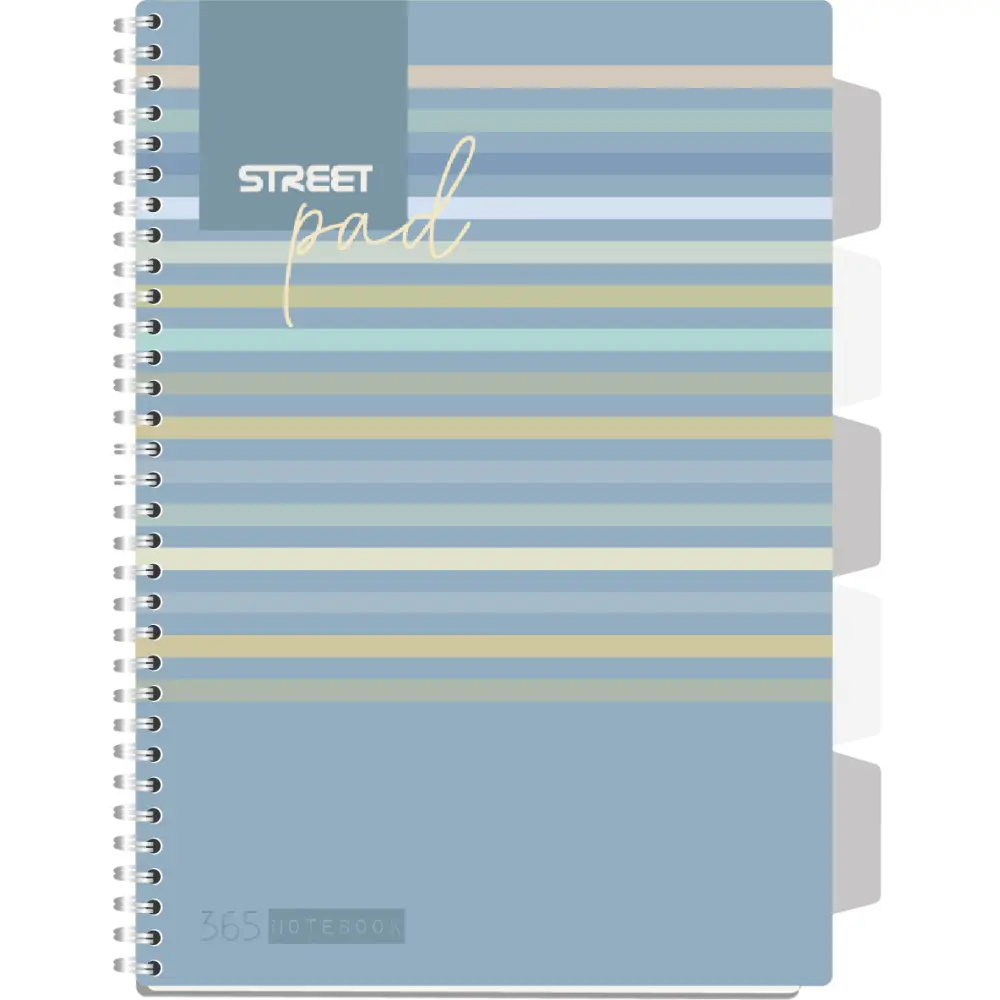 ZVEZEK ŠPIRALA S.PAD LINES A4 1R 100L PR