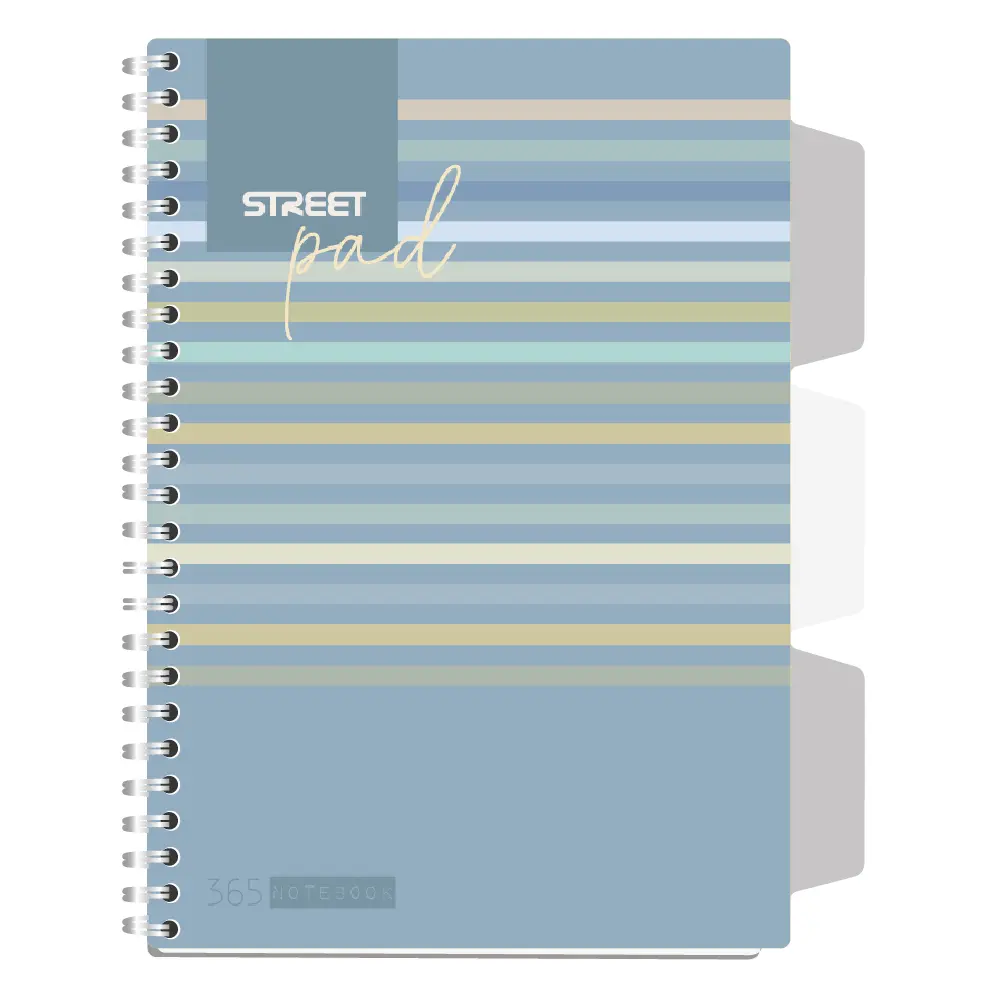 ZVEZEK ŠPIRALA S.PAD LINES A5 5M 100L PR