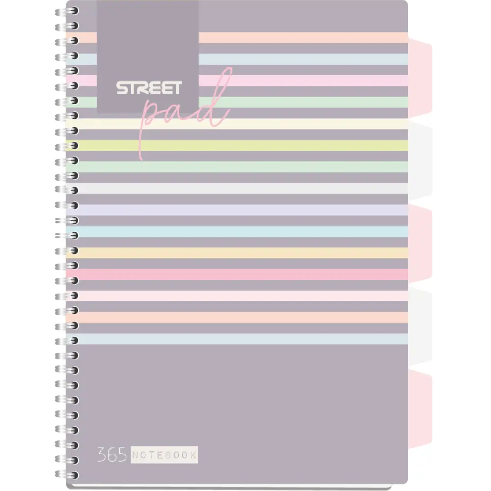 ZVEZEK ŠPIRALA S.PAD STRIP A4 1R 100L PR