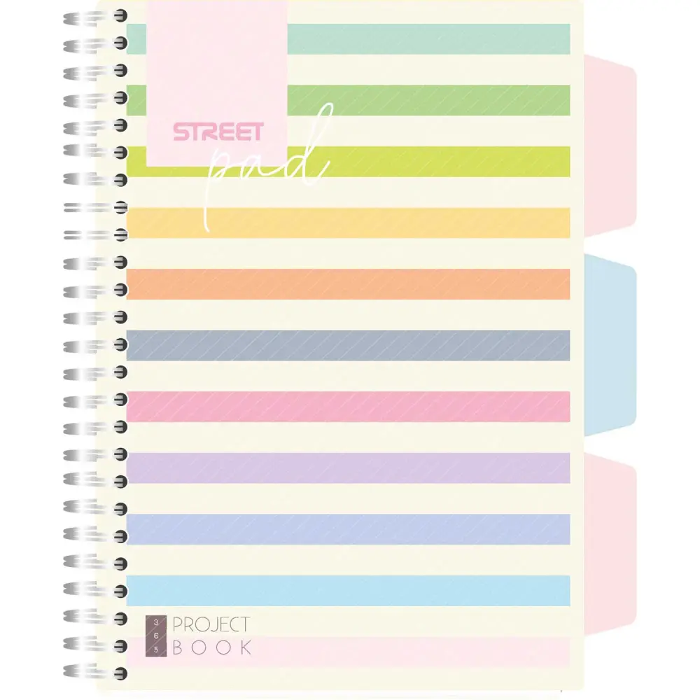 ZVEZEK ŠPIRALA S.PAD STRIP A5 1R 100L PR