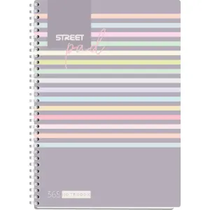 ZVEZEK ŠPIRALA S.PAD STRIPES A4 5M 100L