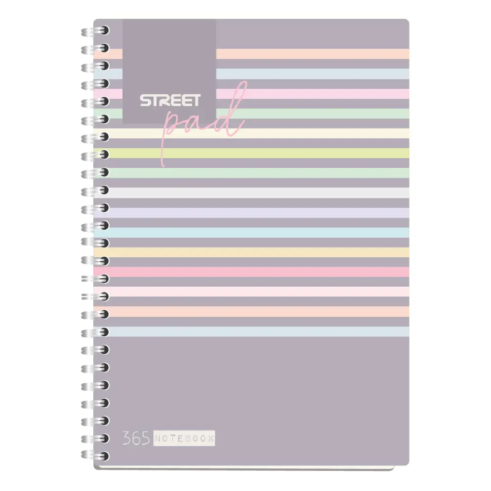 ZVEZEK ŠPIRALA S.PAD STRIPES A5 1R 100L