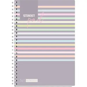 ZVEZEK ŠPIRALA S.PAD STRIPES A5 1R 100L