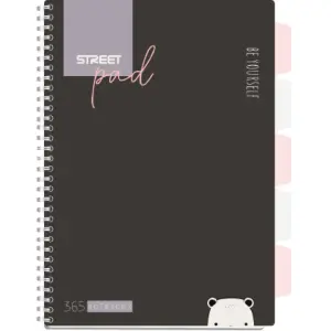 ZVEZEK ŠPIRALA S.PAD COLOR A4 1R 100L PR