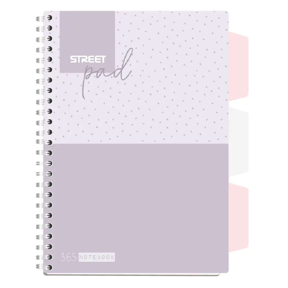 ZVEZEK ŠPIRALA S.PAD DOTS A5 5M 100L PR