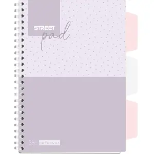 ZVEZEK ŠPIRALA S.PAD DOTS A5 5M 100L PR