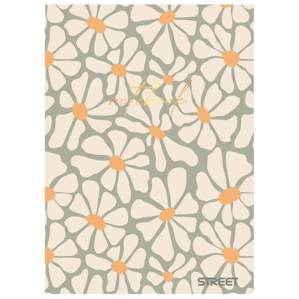 Zvezek Street Retro A5 črte z robom