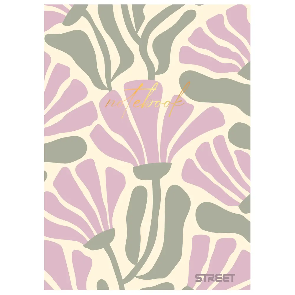 Zvezek Street Retro A5 črte z robom