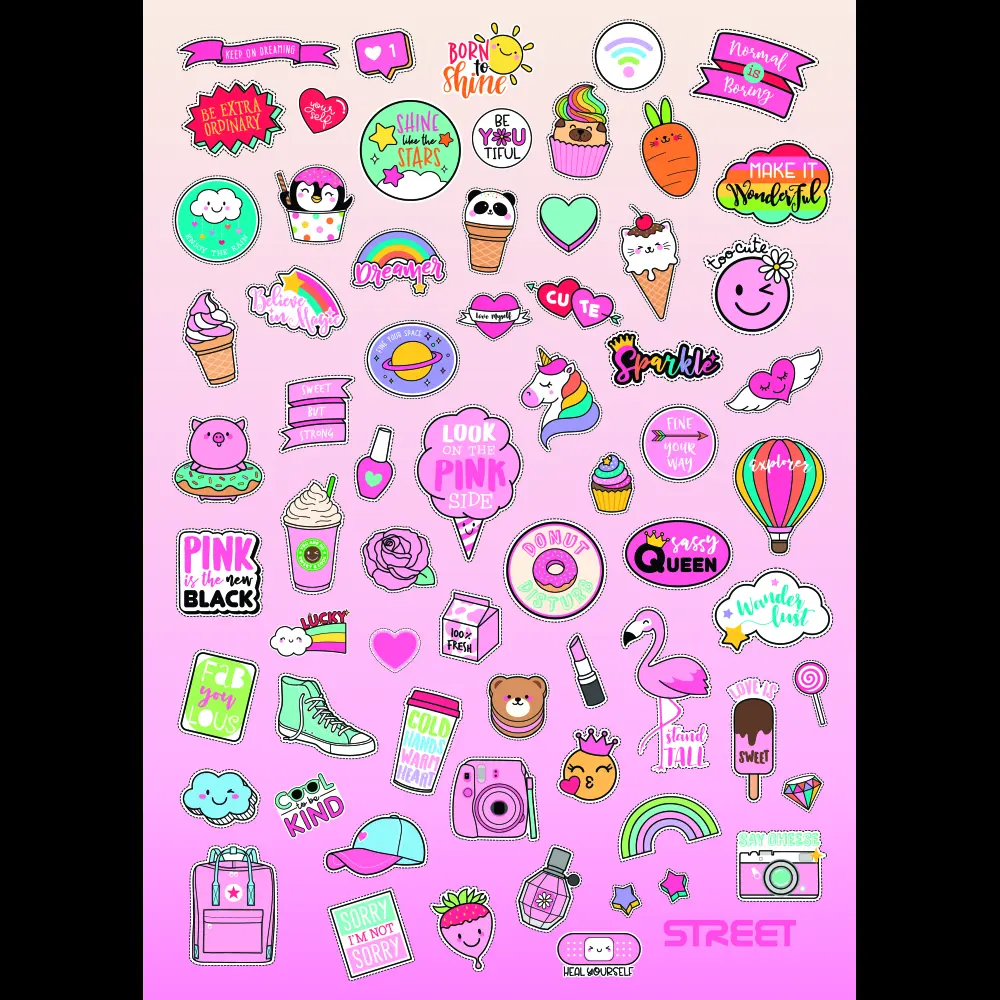 Zvezek Street Patch A4 brezčrtni