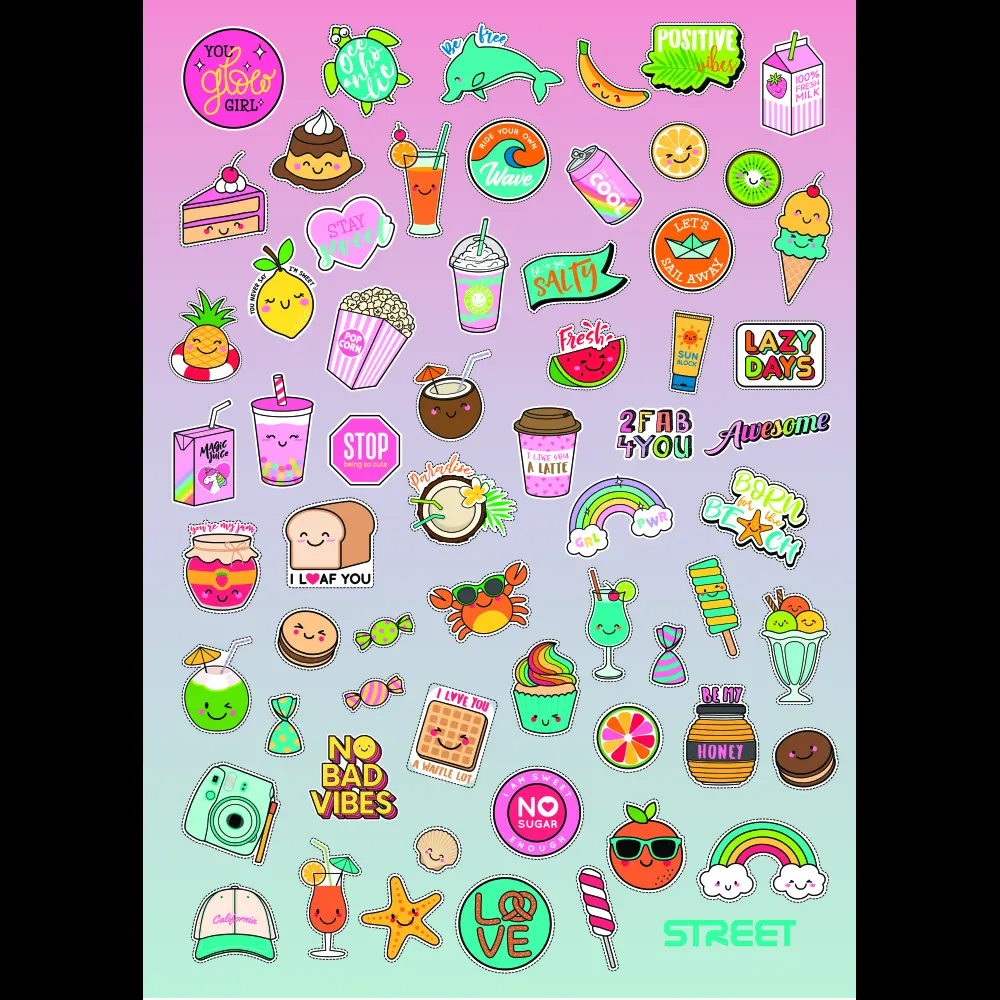 Zvezek Street Patch A4 brezčrtni