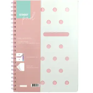 ZVEZEK ŠPIRALA S.PAD PASTEL PINK A5 5M 