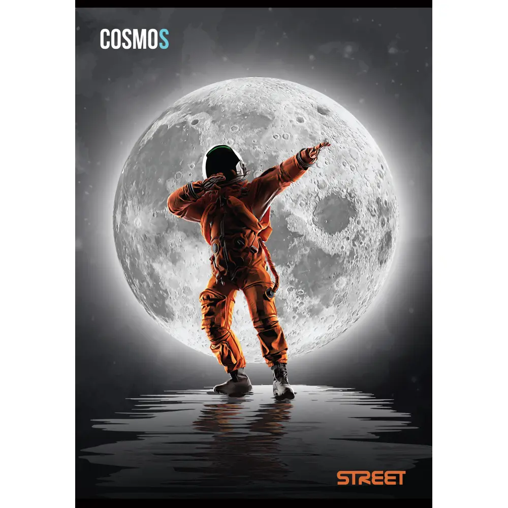 Zvezek Street Space A4 črte z robom