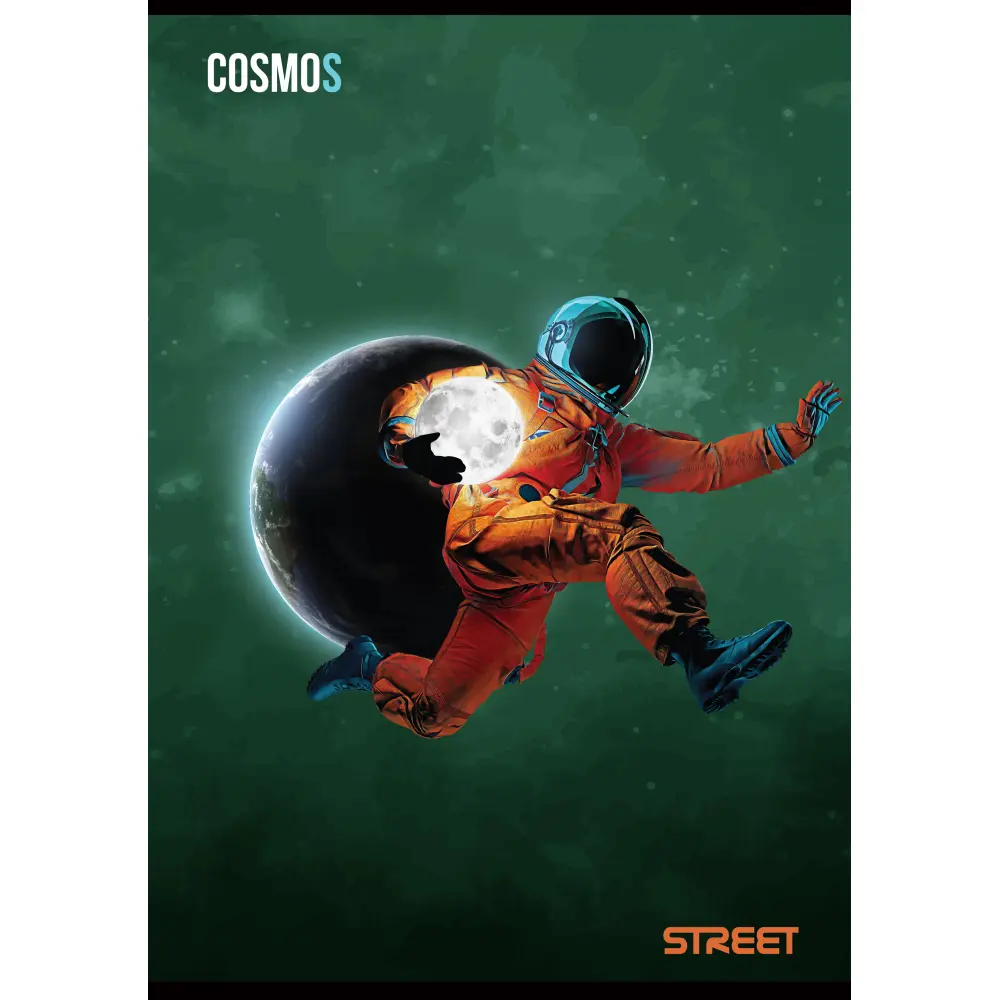 Zvezek Street Space A4 črte z robom