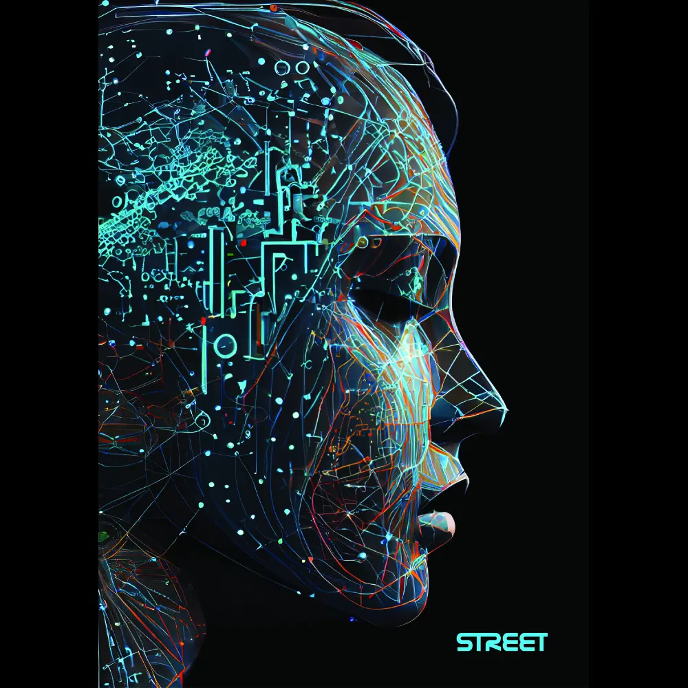 ZVEZEK STREET AI A4 brezčrtni