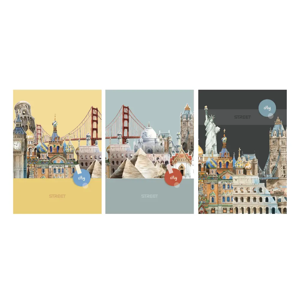 ZVEZEK STREET CITY BREAK A4 BI 54L