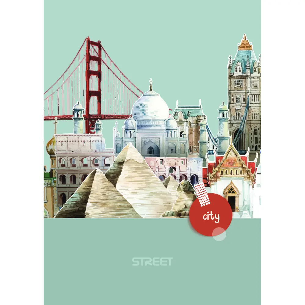 ZVEZEK STREET CITY BREAK A4 BI 54L