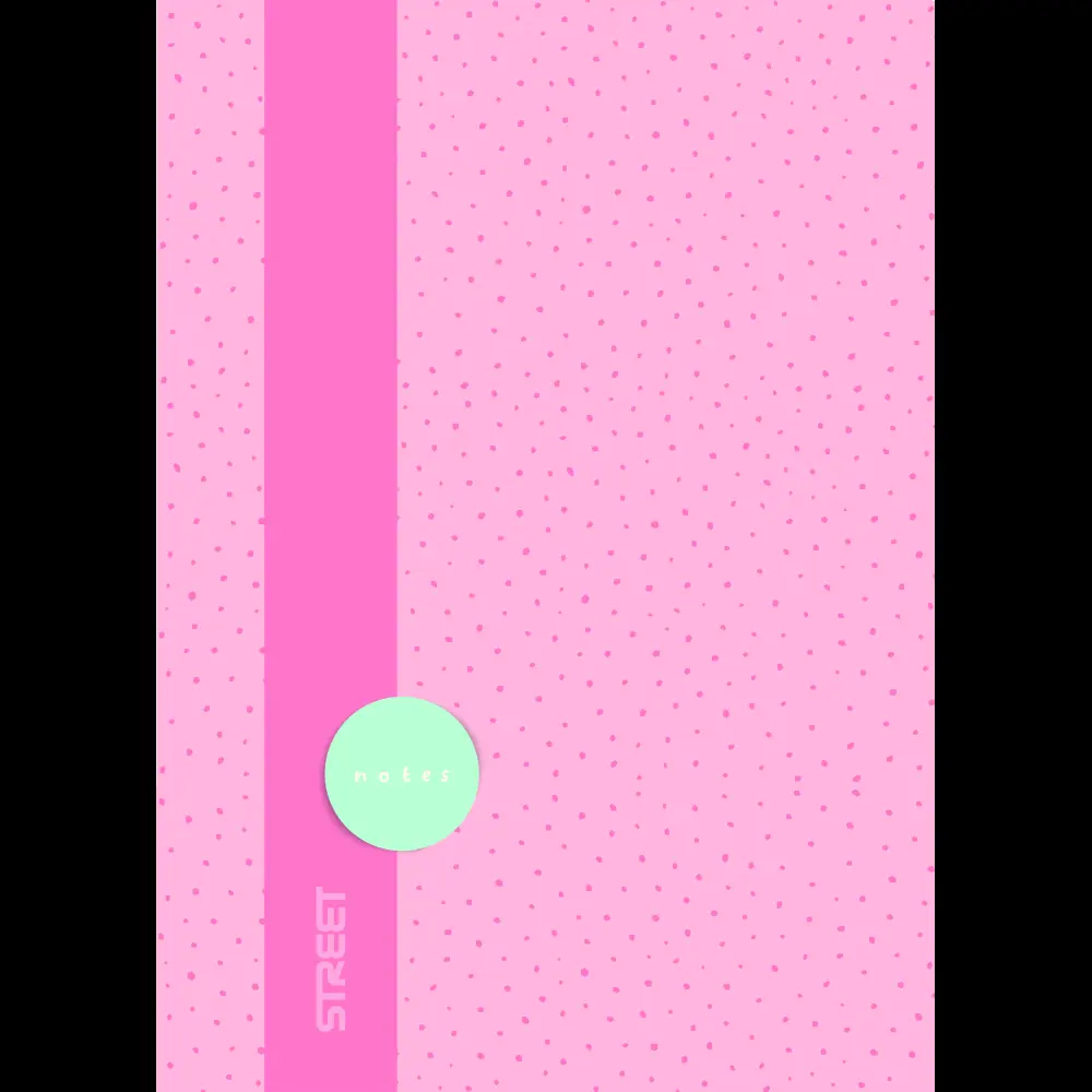 Zvezek Street Unique A4 črte z robom 